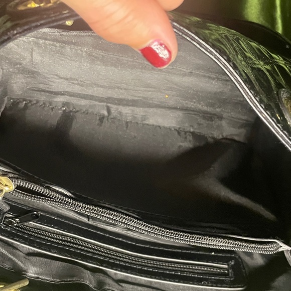 Black patent leather purse - Picture 5 of 9